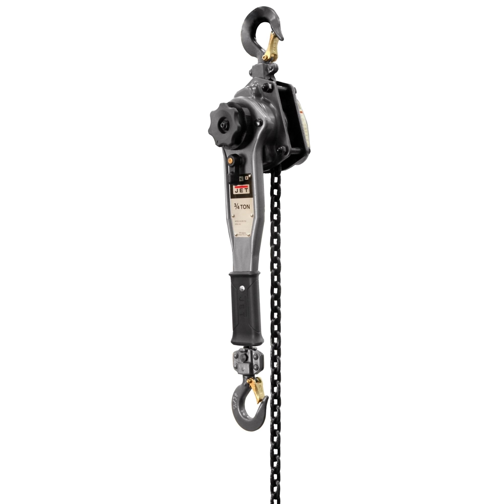 Jet, JLP Manual Lever Hoist, Capacity 1500 lb, Lift Height 40 ft, Model# JLP-075A-40